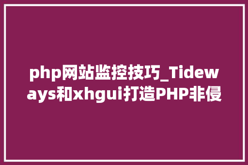 php网站监控技巧_Tideways和xhgui打造PHP非侵入式监控平台