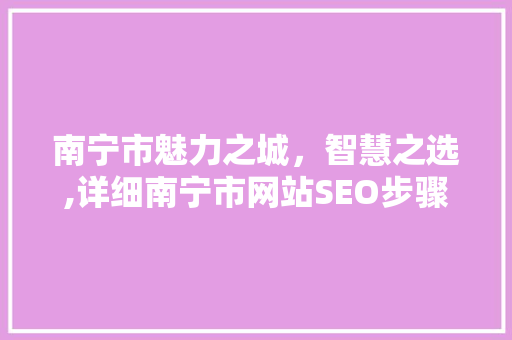 南宁市魅力之城，智慧之选,详细南宁市网站SEO步骤