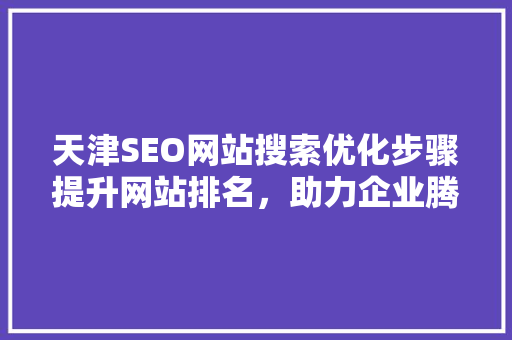 天津SEO网站搜索优化步骤提升网站排名，助力企业腾飞