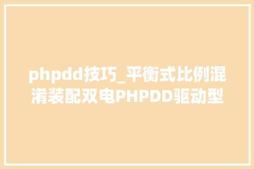 phpdd技巧_平衡式比例混淆装配双电PHPDD驱动型结构