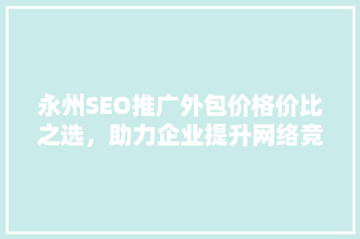 永州SEO推广外包价格价比之选，助力企业提升网络竞争力