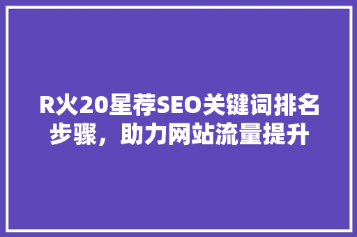 R火20星荐SEO关键词排名步骤，助力网站流量提升