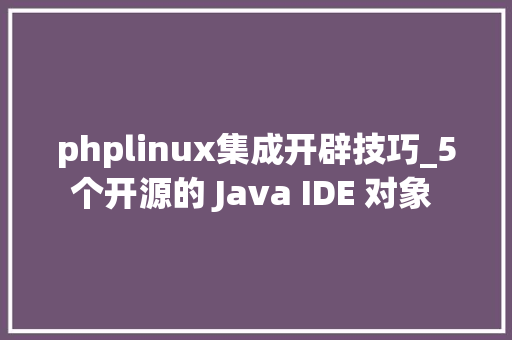 phplinux集成开辟技巧_5 个开源的 Java IDE 对象  Linux 中国