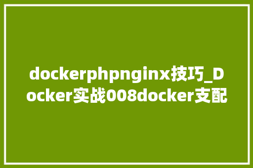 dockerphpnginx技巧_Docker实战008docker支配nginx项目详解