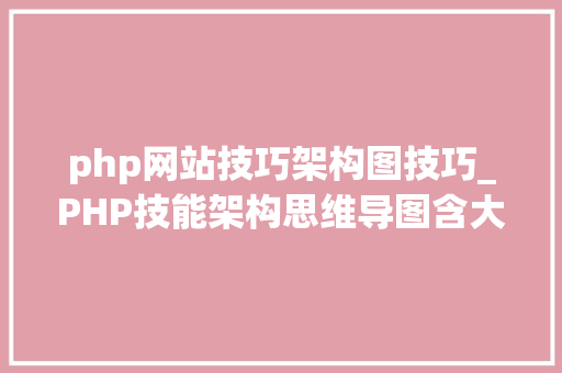 php网站技巧架构图技巧_PHP技能架构思维导图含大年夜型网站框架图