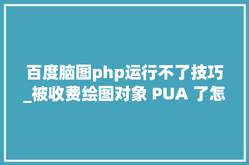 百度脑图php运行不了技巧_被收费绘图对象 PUA 了怎么办来看看这个老实对象吧