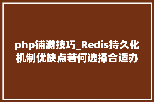 php铺满技巧_Redis持久化机制优缺点若何选择合适办法