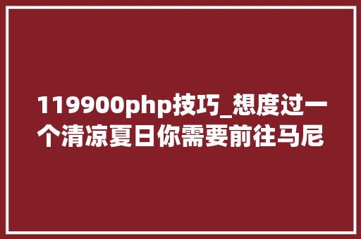 119900php技巧_想度过一个清凉夏日你需要前往马尼拉水上乐园