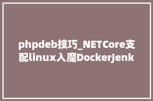 phpdeb技巧_NETCore支配linux入魔DockerJenkins