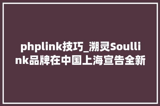 phplink技巧_溯灵Soullink品牌在中国上海宣告全新交互智能平行操控眼镜