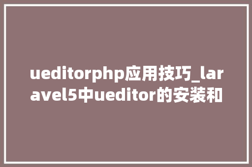 ueditorphp应用技巧_laravel5中ueditor的安装和运用