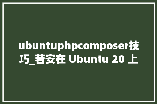 ubuntuphpcomposer技巧_若安在 Ubuntu 20 上安装 Composer PHP依靠担保理器