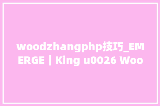 woodzhangphp技巧_EMERGE｜King u0026 Wood Mallesons 合资人 Mark Zhang医疗数据标准化是未来的趋势
