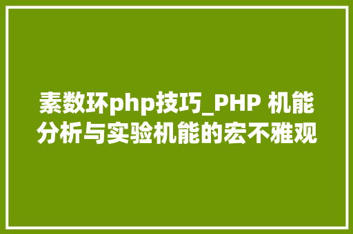 素数环php技巧_PHP 机能分析与实验机能的宏不雅观分析