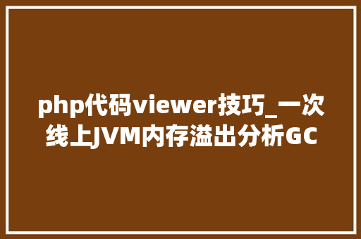 php代码viewer技巧_一次线上JVM内存溢出分析GC分析MATgcviewer
