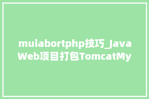 muiabortphp技巧_JavaWeb项目打包TomcatMySQLJava成exe可实行安装包