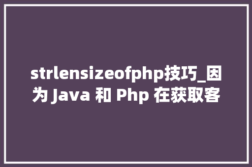 strlensizeofphp技巧_因为 Java 和 Php 在获取客户端 cookie 办法不合激发的 bug