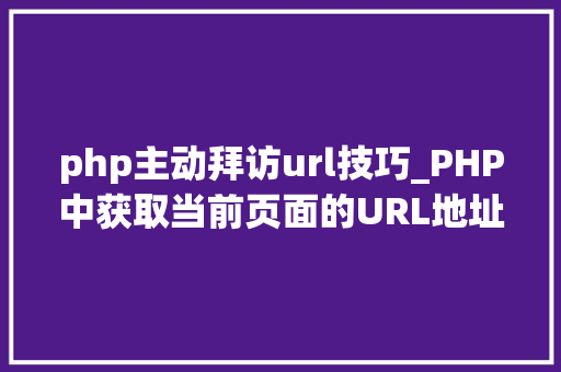 php主动拜访url技巧_PHP中获取当前页面的URL地址的方法