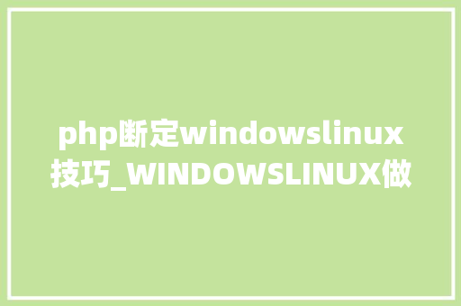 php断定windowslinux技巧_WINDOWSLINUX做事器快速排查系统是否被黑