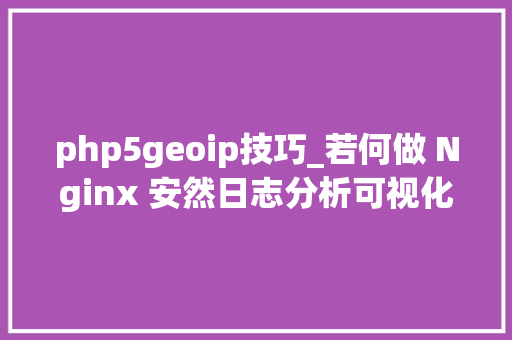 php5geoip技巧_若何做 Nginx 安然日志分析可视化看完这一篇秒懂