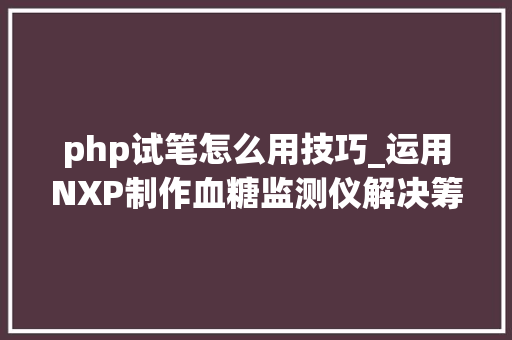 php试笔怎么用技巧_运用NXP制作血糖监测仪解决筹划