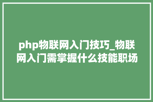 php物联网入门技巧_物联网入门需掌握什么技能职场若何进阶具体解答