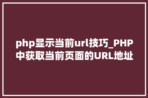 php显示当前url技巧_PHP中获取当前页面的URL地址的方法