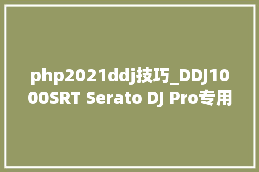 php2021ddj技巧_DDJ1000SRT Serato DJ Pro专用4通道专业表演DJ控制器