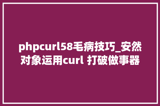 phpcurl58毛病技巧_安然对象运用curl 打破做事器限制进行安然渗透测试一