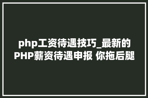 php工资待遇技巧_最新的PHP薪资待遇申报 你拖后腿了吗