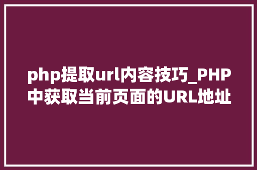php提取url内容技巧_PHP中获取当前页面的URL地址的方法
