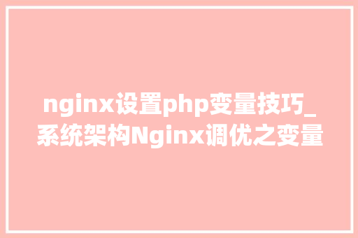 nginx设置php变量技巧_系统架构Nginx调优之变量的运用2