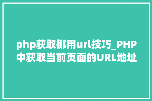php获取挪用url技巧_PHP中获取当前页面的URL地址的方法