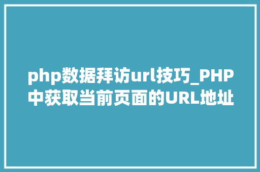 php数据拜访url技巧_PHP中获取当前页面的URL地址的方法