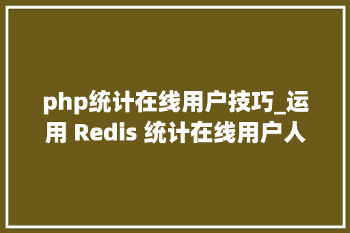 php统计在线用户技巧_运用 Redis 统计在线用户人数