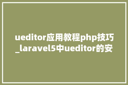 ueditor应用教程php技巧_laravel5中ueditor的安装和运用