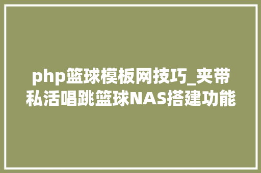 php篮球模板网技巧_夹带私活唱跳篮球NAS搭建功能完好插件巨多的傲星对象箱