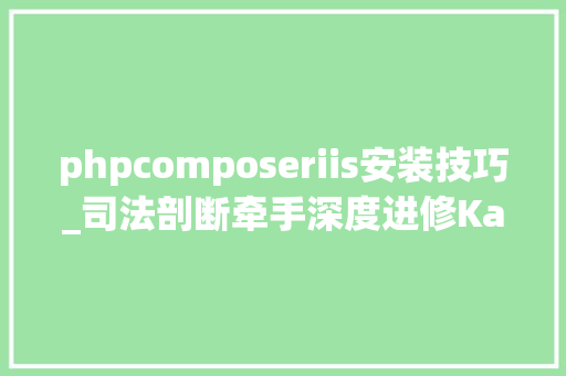 phpcomposeriis安装技巧_司法剖断牵手深度进修Kaggle 相机型号识别大年夜赛深度分析