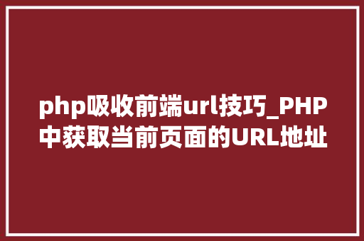 php吸收前端url技巧_PHP中获取当前页面的URL地址的方法