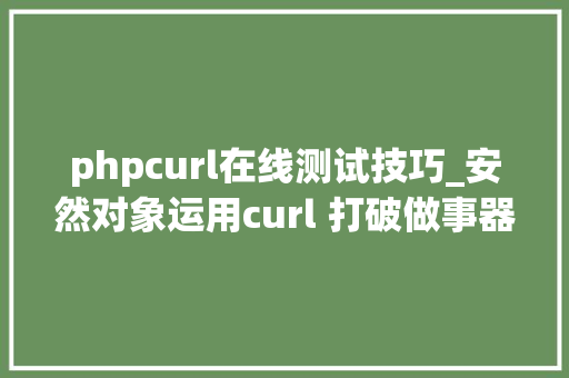 phpcurl在线测试技巧_安然对象运用curl 打破做事器限制进行安然渗透测试一
