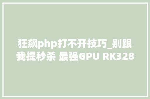 狂飙php打不开技巧_别跟我提秒杀 最强GPU RK3288平板网友实测