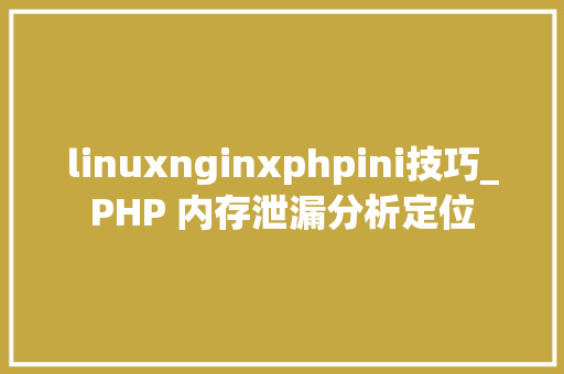 linuxnginxphpini技巧_PHP 内存泄漏分析定位
