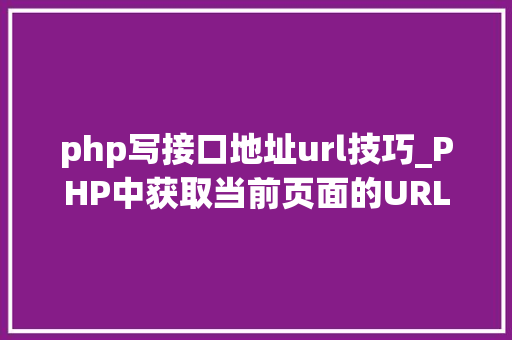 php写接口地址url技巧_PHP中获取当前页面的URL地址的方法