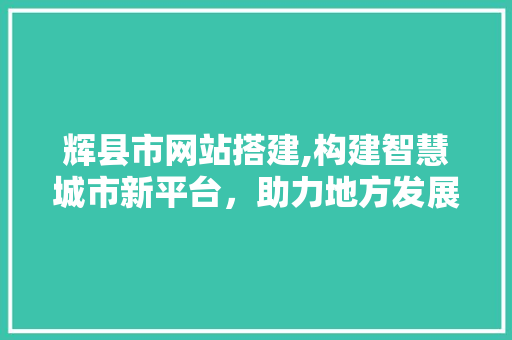 辉县市网站搭建,构建智慧城市新平台，助力地方发展腾飞