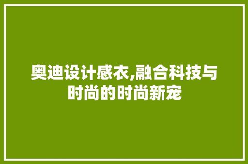 奥迪设计感衣,融合科技与时尚的时尚新宠 奥迪设计感衣,融合科技与时尚的时尚新宠 网站建设