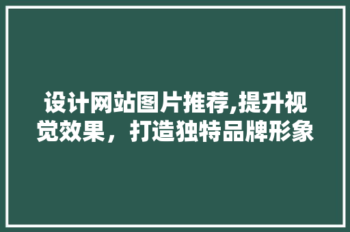 设计网站图片推荐,提升视觉效果，打造独特品牌形象