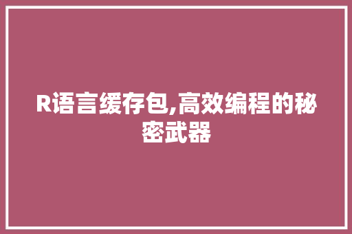 R语言缓存包,高效编程的秘密武器