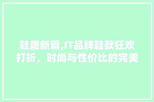 鞋履新篇,IT品牌鞋款狂欢打折，时尚与性价比的完美邂逅