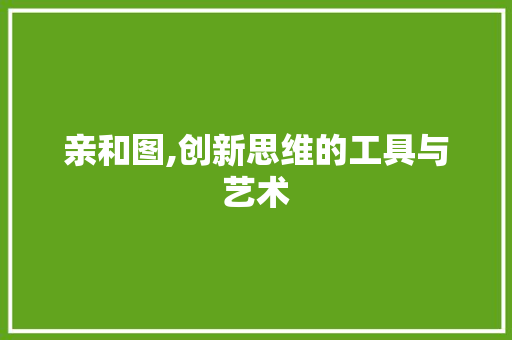 亲和图,创新思维的工具与艺术