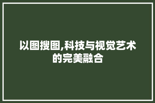 以图搜图,科技与视觉艺术的完美融合